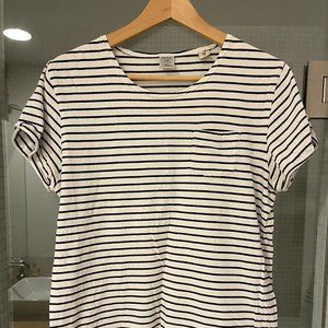 Scotch Soda Striped T Shirt blue white Men's size Medium